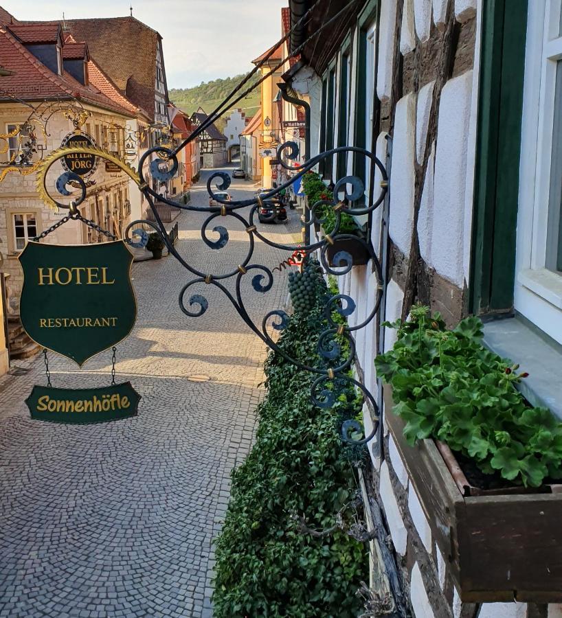 Hotel & Restaurant Sonnenhoefle Sommerhausen Eksteriør bilde