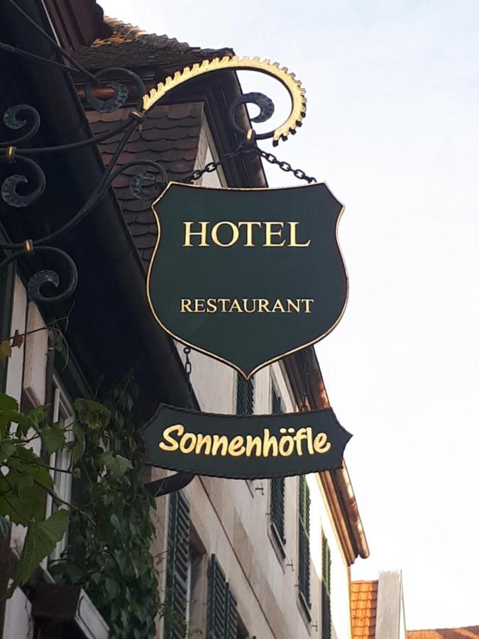 Hotel & Restaurant Sonnenhoefle Sommerhausen Eksteriør bilde